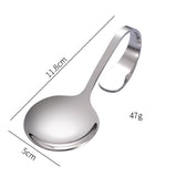 Maxbell Serving Spoons Soup Spoons Serving Spoon Tasting Spoon Stainless Steel Spoon Argent