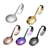 Maxbell Serving Spoons Soup Spoons Serving Spoon Tasting Spoon Stainless Steel Spoon Argent