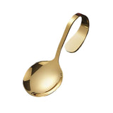 Maxbell Serving Spoons Soup Spoons Serving Spoon Tasting Spoon Stainless Steel Spoon Aureate