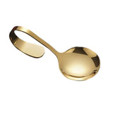 Maxbell Serving Spoons Soup Spoons Serving Spoon Tasting Spoon Stainless Steel Spoon Aureate