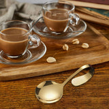 Maxbell Serving Spoons Soup Spoons Serving Spoon Tasting Spoon Stainless Steel Spoon Aureate