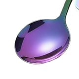 Maxbell Serving Spoons Soup Spoons Serving Spoon Tasting Spoon Stainless Steel Spoon Colorful