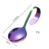 Maxbell Serving Spoons Soup Spoons Serving Spoon Tasting Spoon Stainless Steel Spoon Colorful