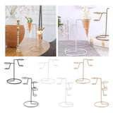 Maxbell Iron Ice Cream Rack Storage Cupcake Cone Stands for Wedding Birthday Popcorn A