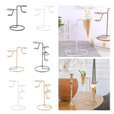 Maxbell Iron Ice Cream Rack Storage Cupcake Cone Stands for Wedding Birthday Popcorn A