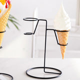 Maxbell Iron Ice Cream Rack Storage Cupcake Cone Stands for Wedding Birthday Popcorn A