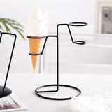 Maxbell Iron Ice Cream Rack Storage Cupcake Cone Stands for Wedding Birthday Popcorn A