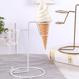 Maxbell Iron Ice Cream Rack Storage Cupcake Cone Stands for Wedding Birthday Popcorn B