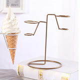 Maxbell Iron Ice Cream Rack Storage Cupcake Cone Stands for Wedding Birthday Popcorn C