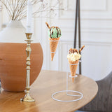 Maxbell Iron Ice Cream Rack Storage Cupcake Cone Stands for Wedding Birthday Popcorn E