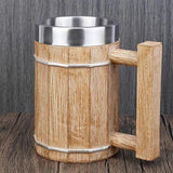 Maxbell Barrel Beer Mug 600ml Decor Portable Water Cups for Parties Office Household