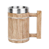 Maxbell Barrel Beer Mug 600ml Decor Portable Water Cups for Parties Office Household