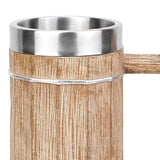 Maxbell Barrel Beer Mug 600ml Decor Portable Water Cups for Parties Office Household