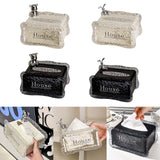 Maxbell Tissue Box Holder Decorative Luxury Napkin Holder for Restaurant Bedroom Car white bear