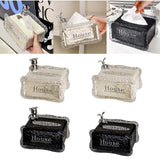 Maxbell Tissue Box Holder Decorative Luxury Napkin Holder for Restaurant Bedroom Car white bear