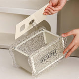 Maxbell Tissue Box Holder Decorative Luxury Napkin Holder for Restaurant Bedroom Car white rabbit
