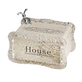 Maxbell Tissue Box Holder Decorative Luxury Napkin Holder for Restaurant Bedroom Car white rabbit