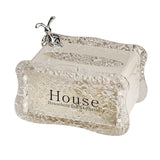 Maxbell Tissue Box Holder Decorative Luxury Napkin Holder for Restaurant Bedroom Car white rabbit
