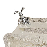 Maxbell Tissue Box Holder Decorative Luxury Napkin Holder for Restaurant Bedroom Car white rabbit