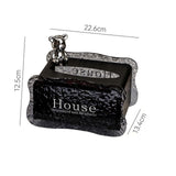 Maxbell Tissue Box Holder Decorative Luxury Napkin Holder for Restaurant Bedroom Car black bear