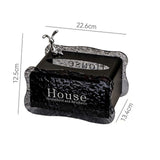 Maxbell Tissue Box Holder Decorative Luxury Napkin Holder for Restaurant Bedroom Car black bunny