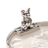 Maxbell Decorative Tray Keys Jewelry Serving Tray Decor for Bedroom Bathroom Cabinet round