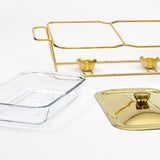 Maxbell Food Warmers Trays 3 Grid Buffet Food Warmer Pot for Hotel Wedding 1.5L