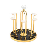 Maxbell Mug Holder Stylish Iron Showcase Cup Rack for Coffee Mugs Carafes Glass Cups