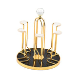 Maxbell Mug Holder Stylish Iron Showcase Cup Rack for Coffee Mugs Carafes Glass Cups