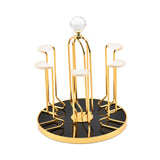 Maxbell Mug Holder Stylish Iron Showcase Cup Rack for Coffee Mugs Carafes Glass Cups