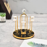 Maxbell Mug Holder Stylish Iron Showcase Cup Rack for Coffee Mugs Carafes Glass Cups