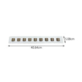 Maxbell Eyeglasses Display Holder Wall Mounted 16''lx2''w for Stores Shows Showcases White