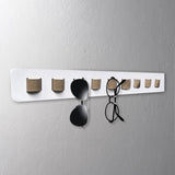 Maxbell Eyeglasses Display Holder Wall Mounted 16''lx2''w for Stores Shows Showcases White