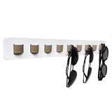 Maxbell Eyeglasses Display Holder Wall Mounted 16''lx2''w for Stores Shows Showcases White