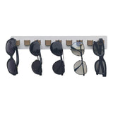 Maxbell Eyeglasses Display Holder Wall Mounted 16''lx2''w for Stores Shows Showcases White