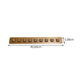 Maxbell Eyeglasses Display Holder Wall Mounted 16''lx2''w for Stores Shows Showcases Brown