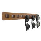 Maxbell Eyeglasses Display Holder Wall Mounted 16''lx2''w for Stores Shows Showcases Brown
