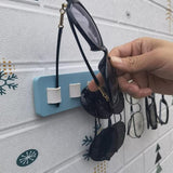 Maxbell Eyeglasses Display Holder Wall Mounted 16''lx2''w for Stores Shows Showcases Blue