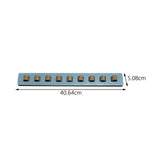Maxbell Eyeglasses Display Holder Wall Mounted 16''lx2''w for Stores Shows Showcases Blue