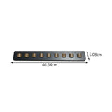 Maxbell Eyeglasses Display Holder Wall Mounted 16''lx2''w for Stores Shows Showcases Gray