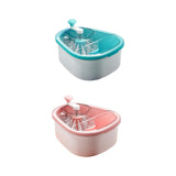 Maxbell Drain Basket Self Draining Anti Slip Base Fruit Washer for Vegetables Fruits blue