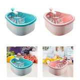 Maxbell Drain Basket Self Draining Anti Slip Base Fruit Washer for Vegetables Fruits blue