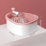 Maxbell Drain Basket Self Draining Anti Slip Base Fruit Washer for Vegetables Fruits blue