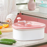 Maxbell Drain Basket Self Draining Anti Slip Base Fruit Washer for Vegetables Fruits blue