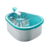 Maxbell Drain Basket Self Draining Anti Slip Base Fruit Washer for Vegetables Fruits blue