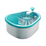 Maxbell Drain Basket Self Draining Anti Slip Base Fruit Washer for Vegetables Fruits blue