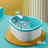 Maxbell Drain Basket Self Draining Anti Slip Base Fruit Washer for Vegetables Fruits blue