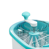 Maxbell Drain Basket Self Draining Anti Slip Base Fruit Washer for Vegetables Fruits blue