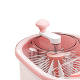 Maxbell Drain Basket Self Draining Anti Slip Base Fruit Washer for Vegetables Fruits pink