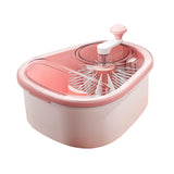 Maxbell Drain Basket Self Draining Anti Slip Base Fruit Washer for Vegetables Fruits pink